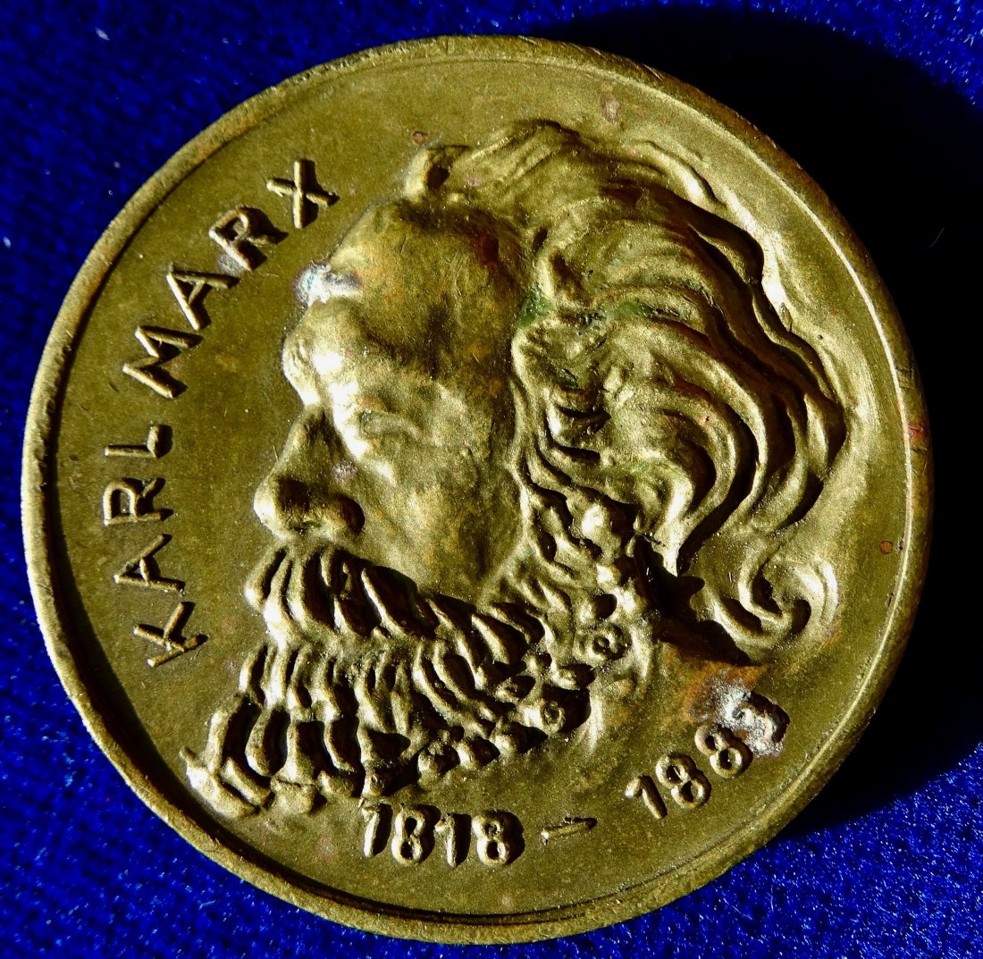  Trier 1947 Medaille Karl Marx Begründer des wissenschaftlichen Sozialismus   