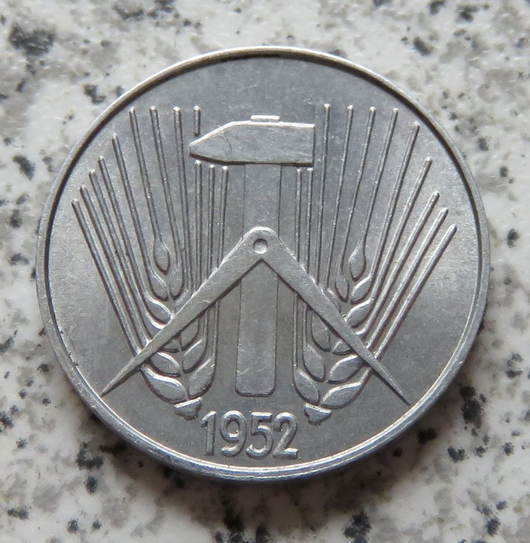  DDR 5 Pfennig 1952 E, besser   