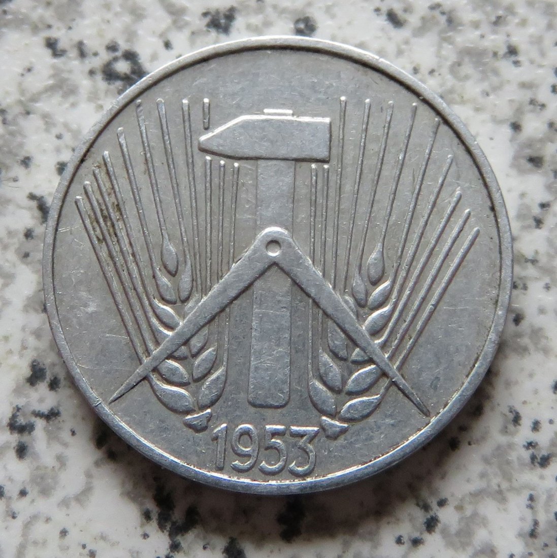  DDR 5 Pfennig 1953 E   