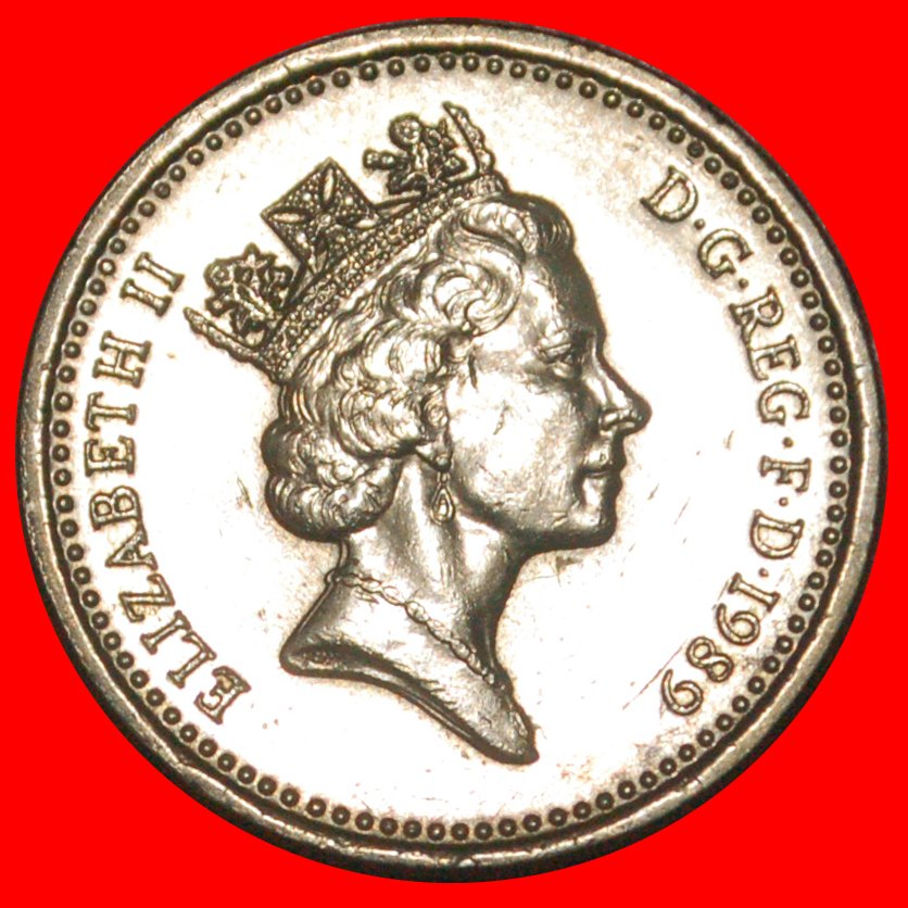  * THISTLE: GREAT BRITAIN ★ 1 POUND 1989 XF! LOW START ★ NO RESERVE!   