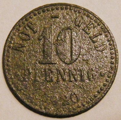  Braunschweig Staatsbank, 10 Pfennig 1920 Zink, J N5, Funck 56.8d   