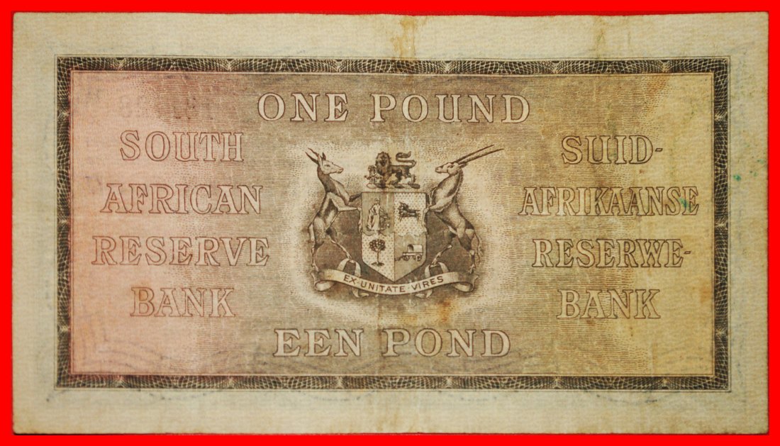  ~ SHIP (1928-1947): SOUTH AFRICA ★ 1 POUND 1940 RARITY! TO BE PUBLISHED!★LOW START ★ NO RESERVE!   