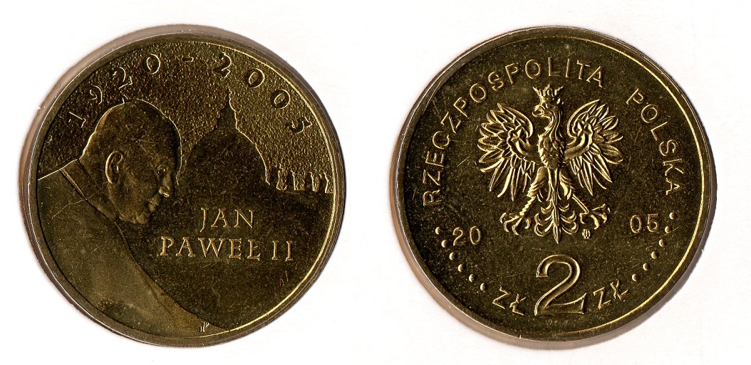  Polen 2 Zloty 2005 <i>Papst Paul II.</i> **Unc./Bfr.   