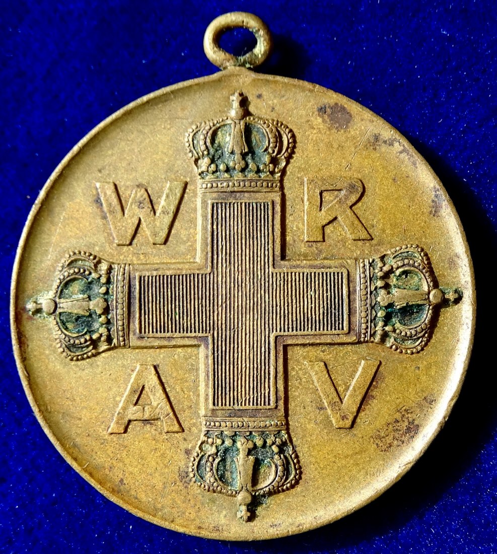  Preussen, Rote- Kreuz- Medaille III. Klasse 1898 o.J. Medicina in Nummis.   