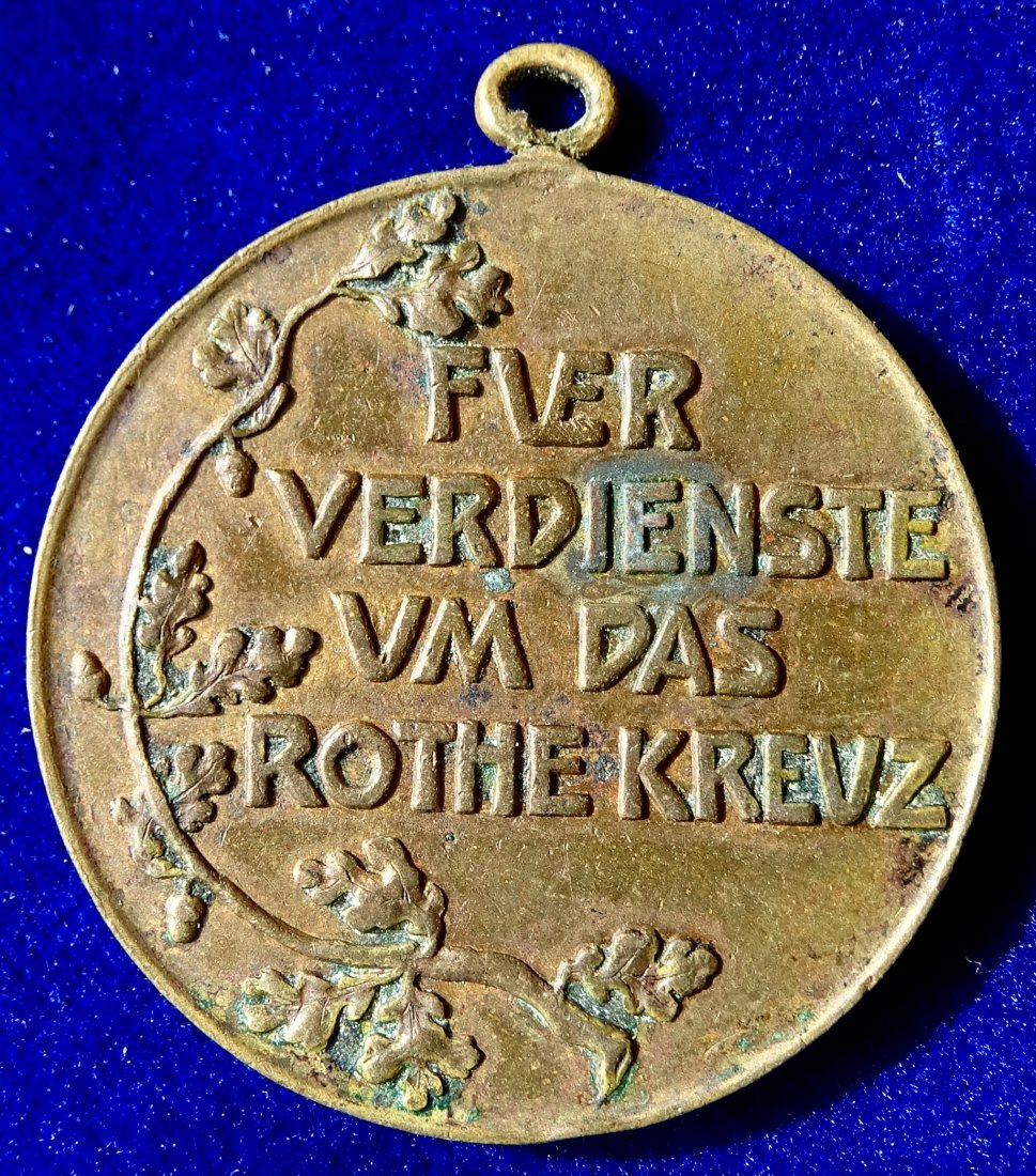 Preussen, Rote- Kreuz- Medaille III. Klasse 1898 o.J. Medicina in Nummis.   