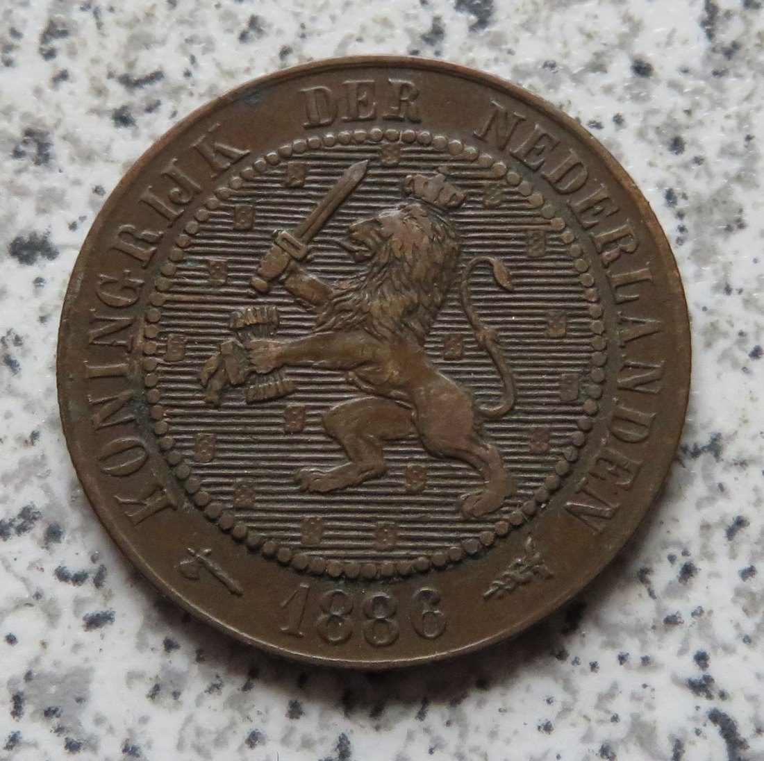  Niederlande 2,5 Cent 1886 / 2 1/2 Cent 1886   