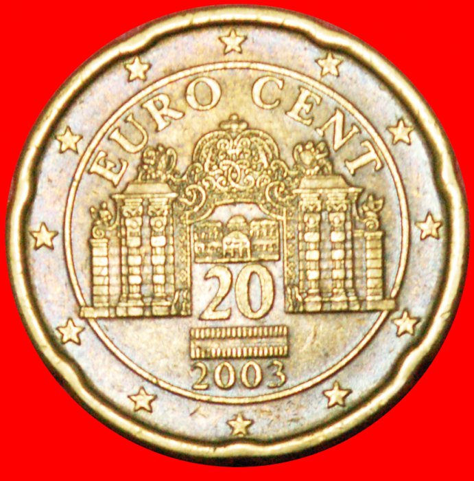  * SPANISCHE BLUMEE: ÖSTERREICH ★ 20 EURO CENT 2003 NORDISCHES GOLD! OHNE VORBEHALT!   