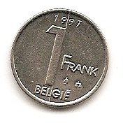  Belgie 1 Franc 1997 #47   