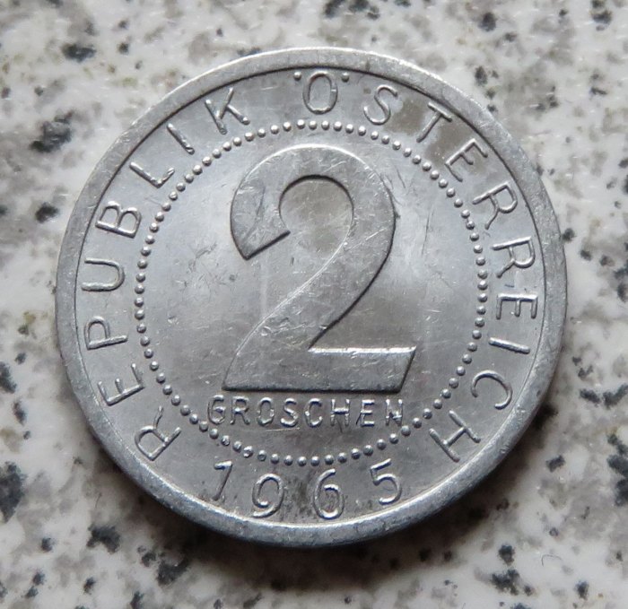  Österreich 2 Groschen 1965   