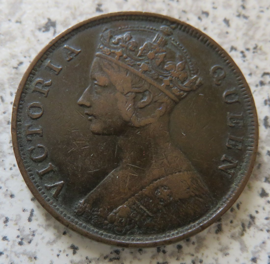  Hong Kong 1 Cent 1866   