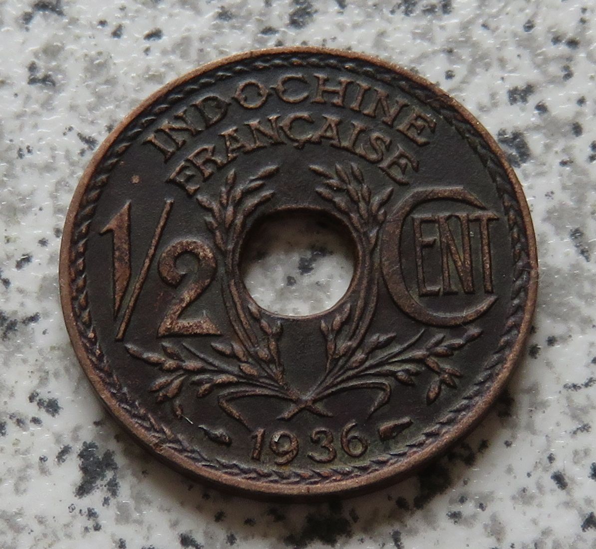  Französisch Indo-China 1/2 Cent 1936   