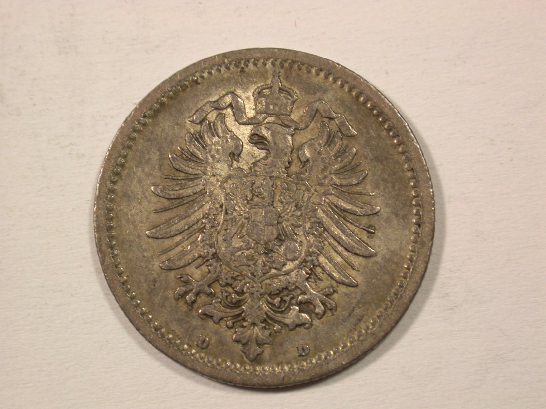 H12  KR  50 Pfennig  1876 D in ss+  Originalbilder   