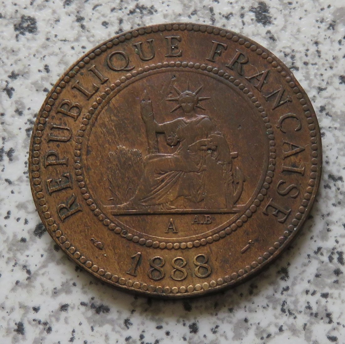  Französisch Indo-China 1 Cent 1888 A   