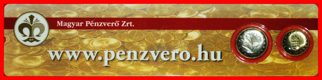  * RULER: HUNGARY ★ FDC MINT SET 1, 2 FORINTS 2007! 2 COINS! TO BE PUBLISHED!★LOW START★NO RESERVE!   