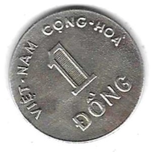  Vietnam 10 Dong 1964, Cu-Ni, sehr guter Erhalt, siehe Scan unten   