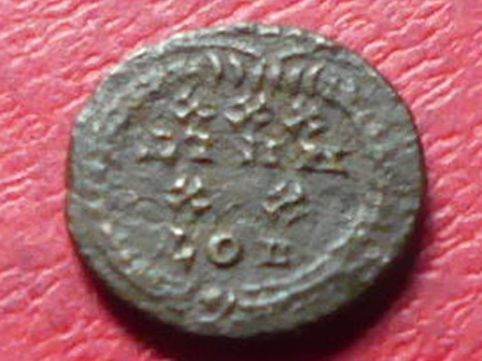  Antike römische Kupfermünze, 1,6 Gramm, 14 mm, … Näheres nicht bekannt   