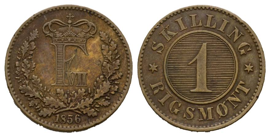  Dänemark; 1 Skiling 1856   