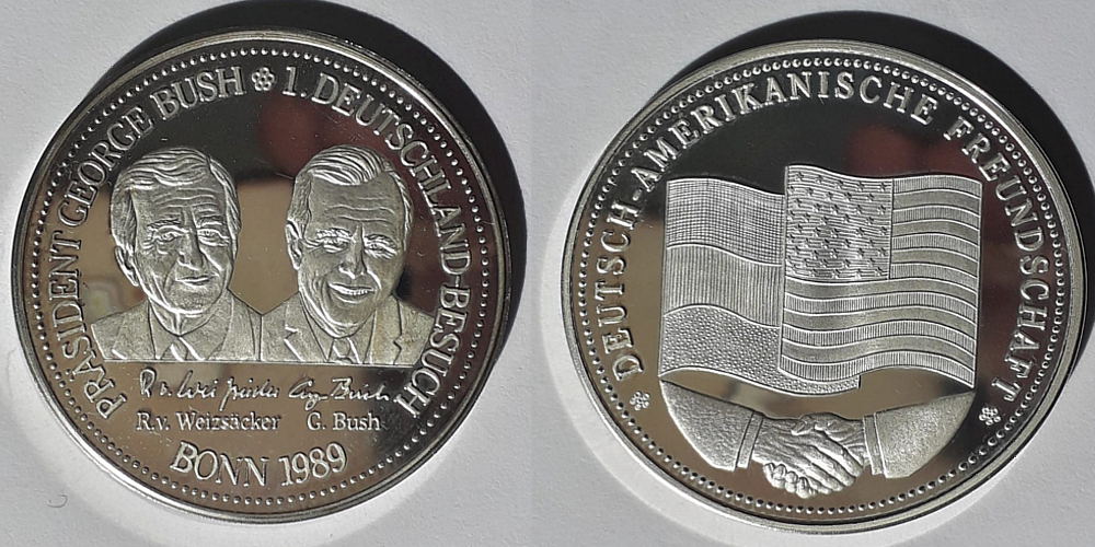  Medaille Deutsch-Amerikanidche Freunschaft 1989   