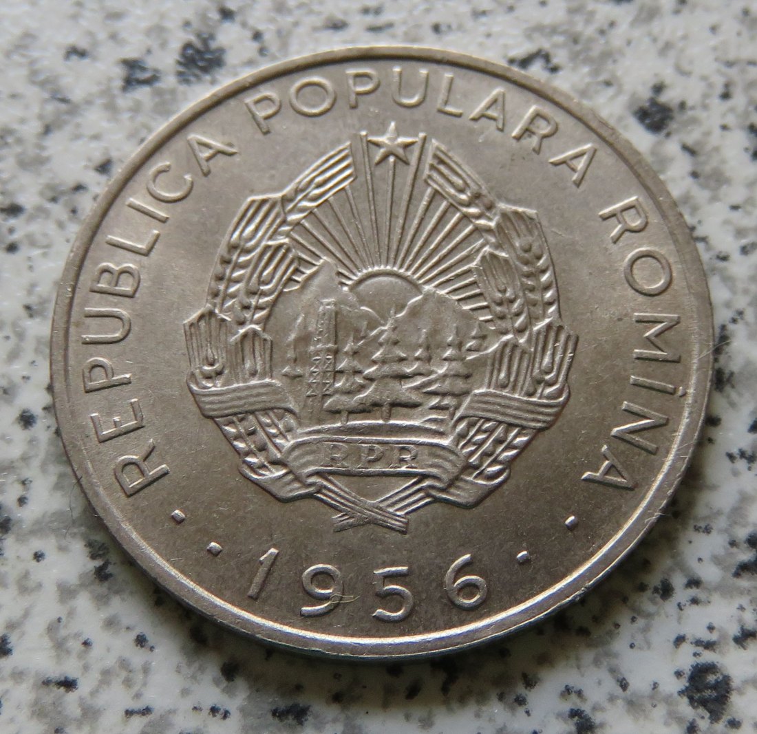  Rumänien 50 Bani 1956, besser   