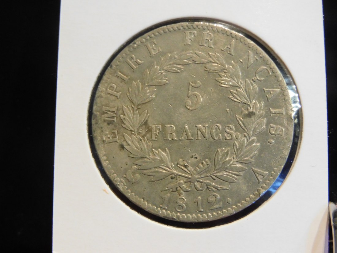  FRANCE 5 FRANCS 1812 A.GRADE-PLEASE SEE PHOTOS.   