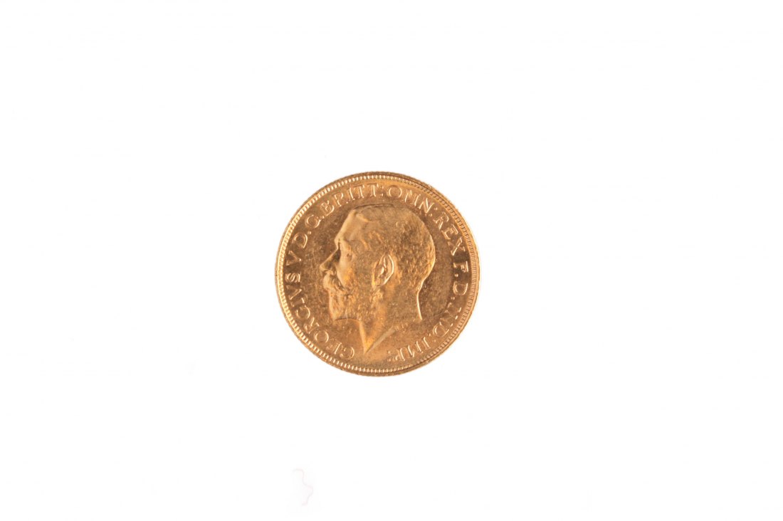  Grossbritannien: Georg V., One Sovereign 1915 (Gold), TOP-Erhaltung   