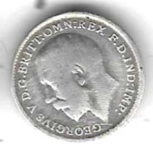  Großbritannien Threepence 1911, Silber 1,41 gr. 0,925, gut erhalten, siehe Scan unten   