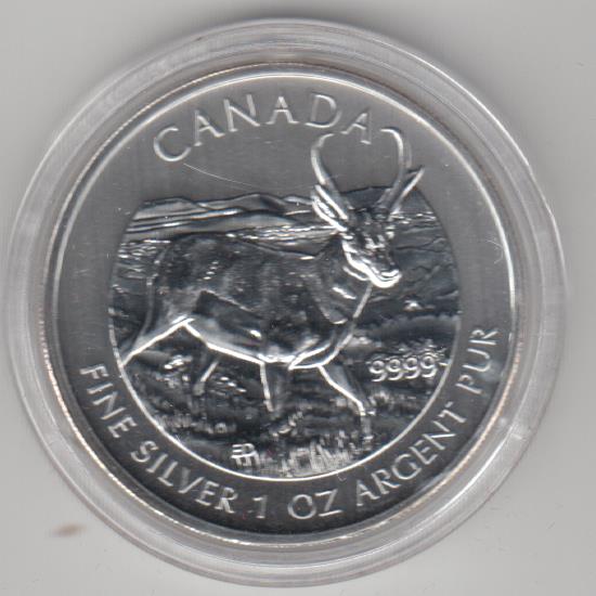  Kanada, Wildlife, Antilope 2013, 1 unze oz Silber   