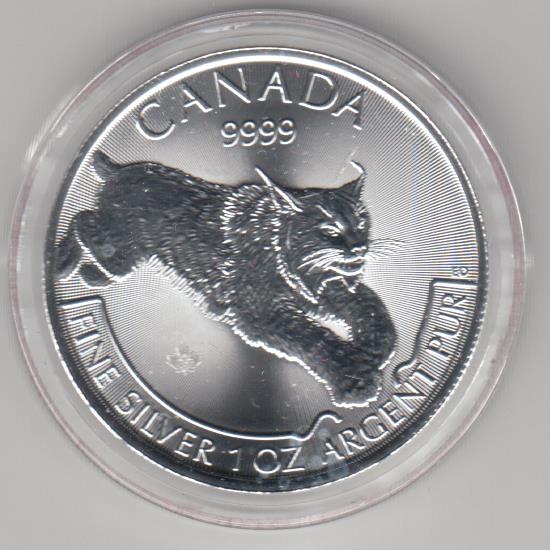  Kanada, Predator Serie, Luchs 2017, 1 unze oz Silber   