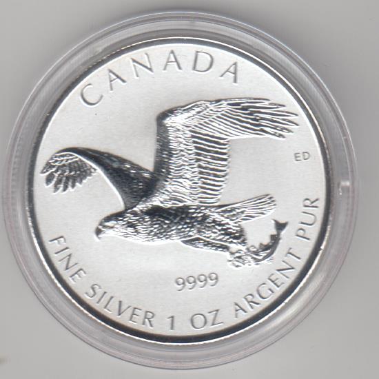  Kanada, Seeadler 2017, 1 unze oz Silber   