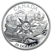  Canada: 20 Dollar 2007 zum intern. Polarjahr, 28,10 gr. 925er AG, SELTEN, nur 3005 Exemplare!!!   