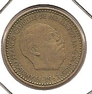  Spanien 1 Peseta 1963/65 #67   