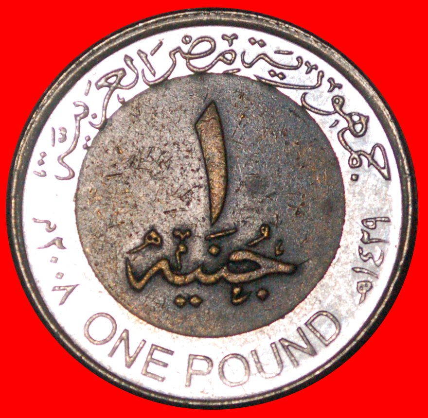  * GOLD TUTANKHAMUN (2005-2023): EGYPT ★ 1 POUND 1429 - 2008 BI-METALLIC! ★LOW START ★ NO RESERVE!   