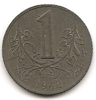  Böhmen und Mähren 1 Krona 1942 #57   