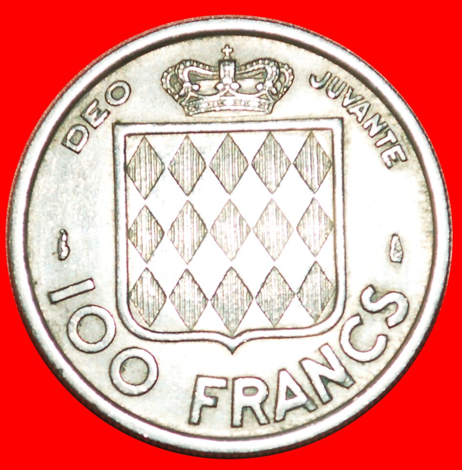  * FRANCE: MONACO ★ 100 FRANCS 1956! RAINIER III (1949-2005) LOW START★ NO RESERVE!   