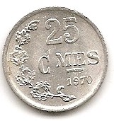  Luxemburg 25 Centimes 1970 #130   