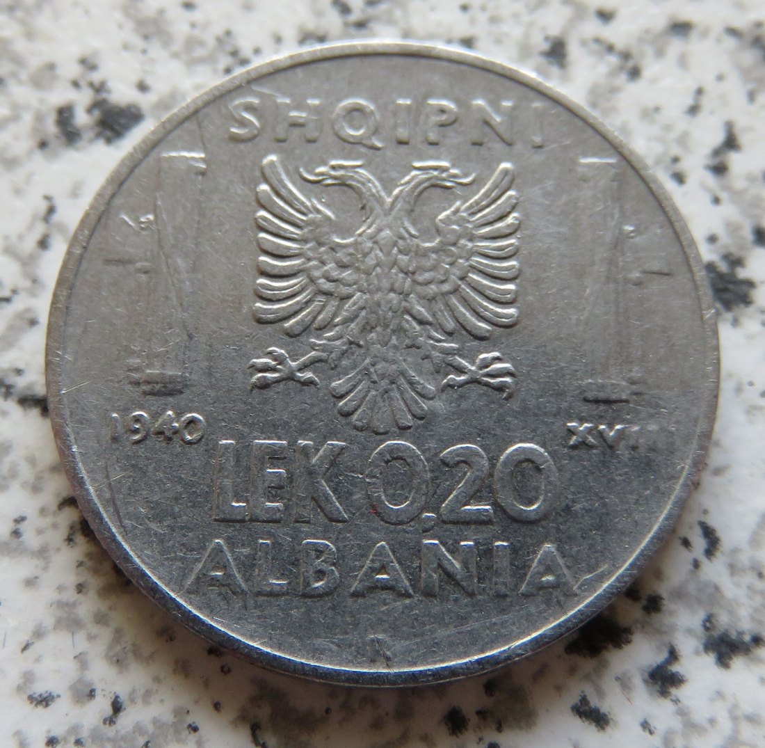  Albanien 0,20 Lek 1940   
