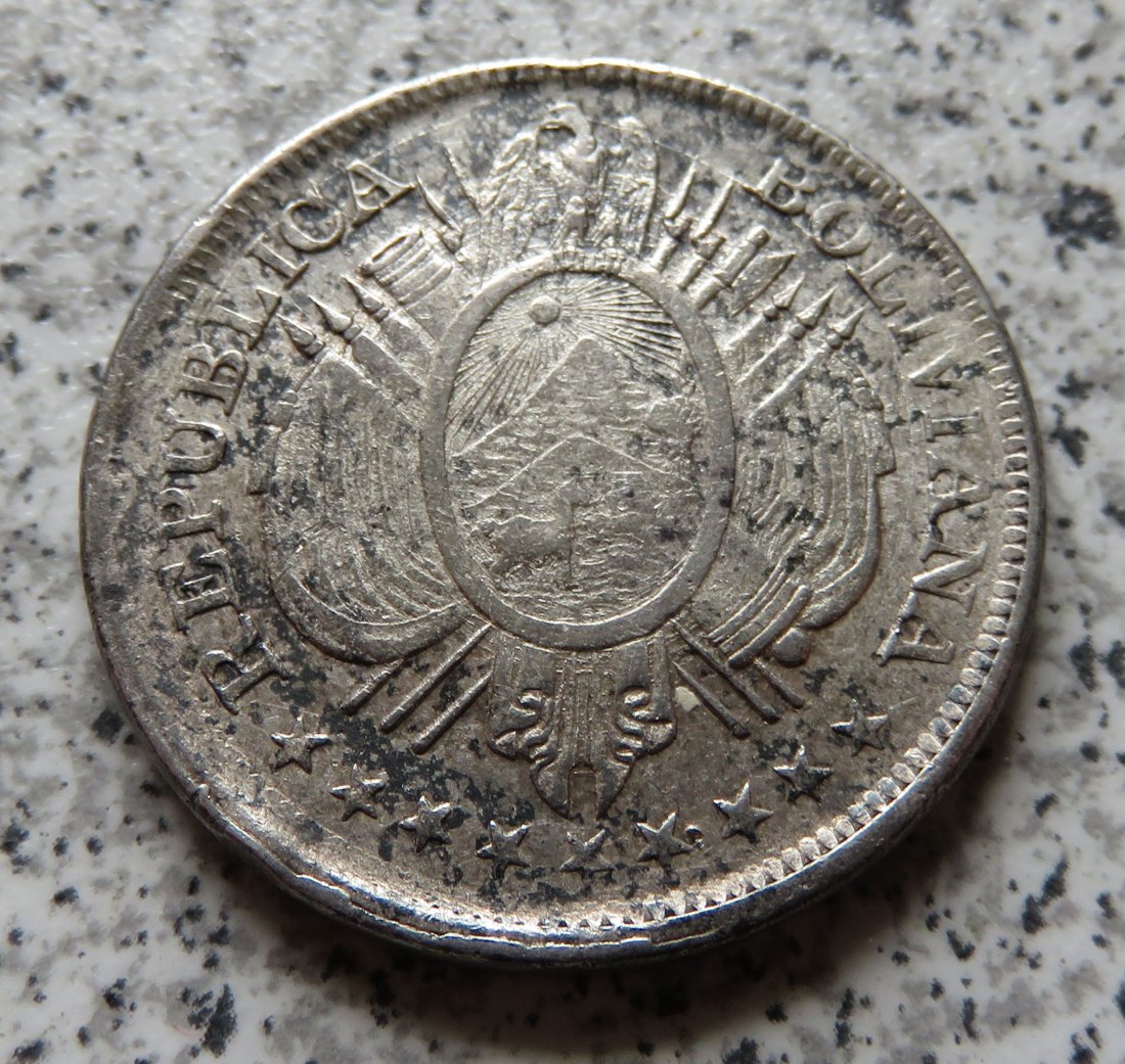  Bolivien 50 Centavos 1898 (1/2 Boliviano 1898)   