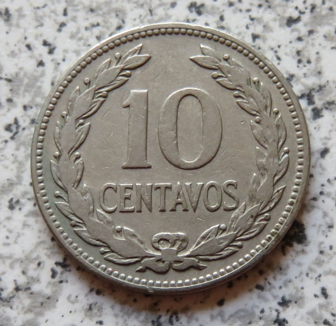  El Salvador 10 Centavos 1951   