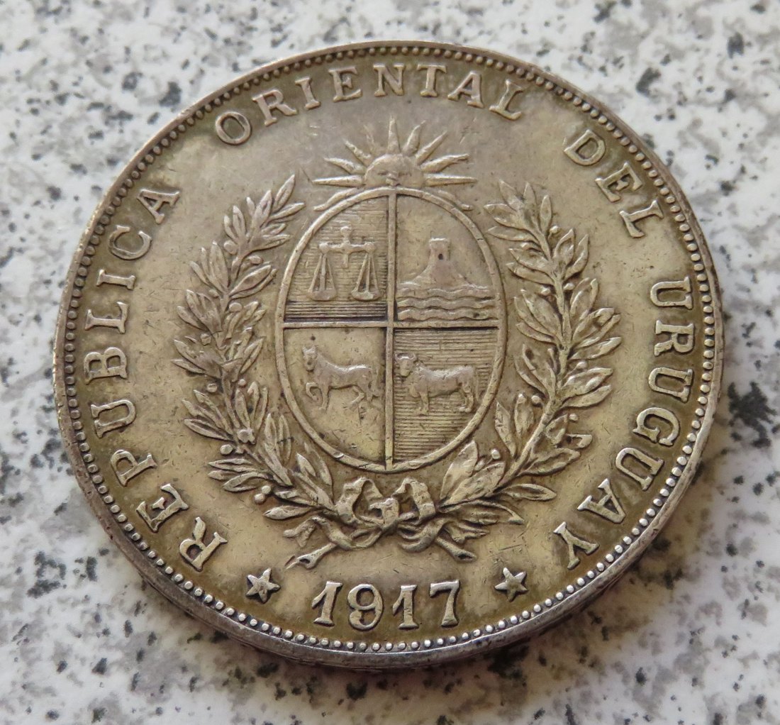  Uruguay 1 Peso 1917   