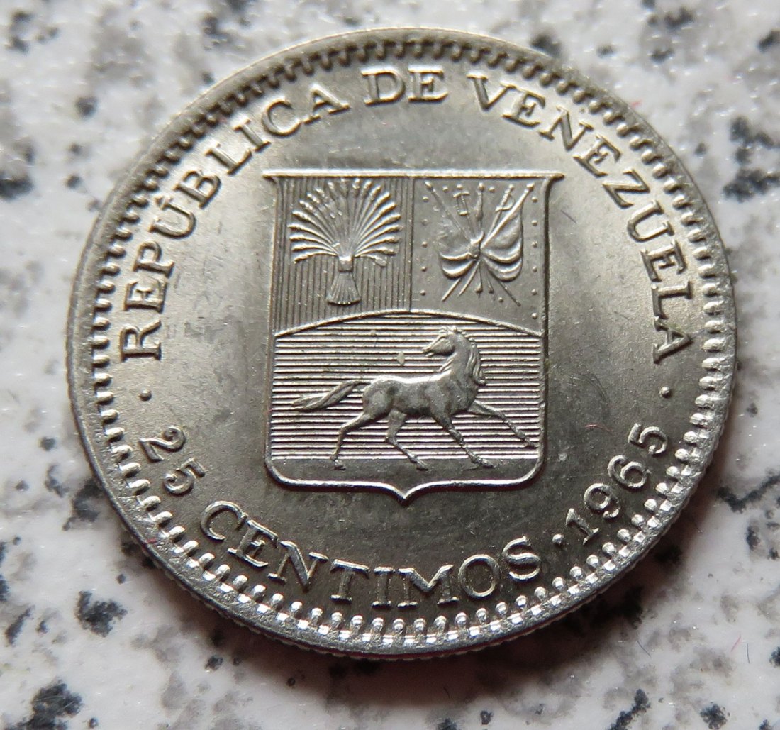  Venezuela 25 Centimos 1965   