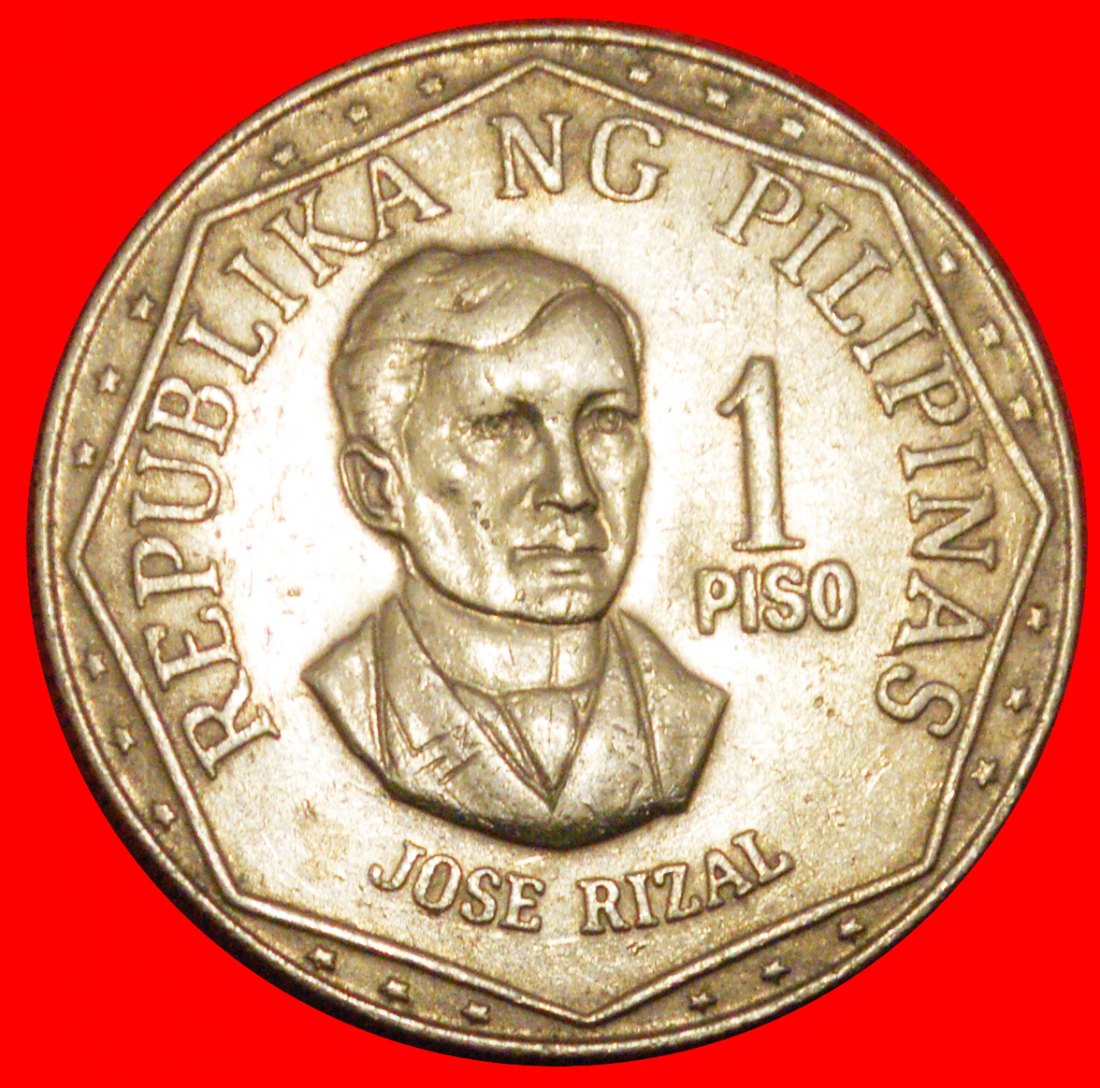  * USA JOSE RIZAL (1861-1896): PHILIPPINEN ★ 1 PISO 1976 GROSSE TYP 1975-1982!★OHNE VORBEHALT!   