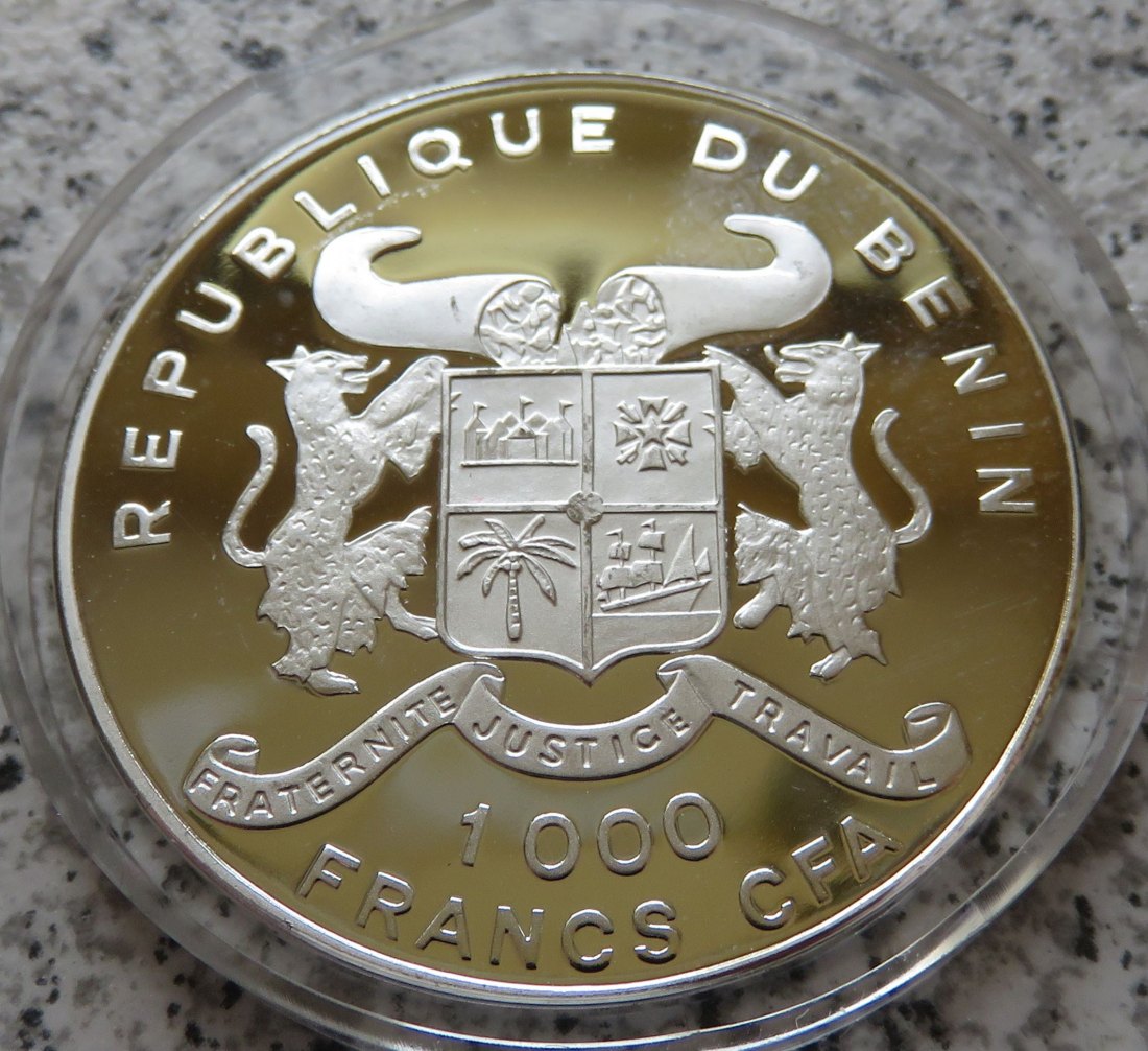  Benin 1000 Francs 1999 Millennium   