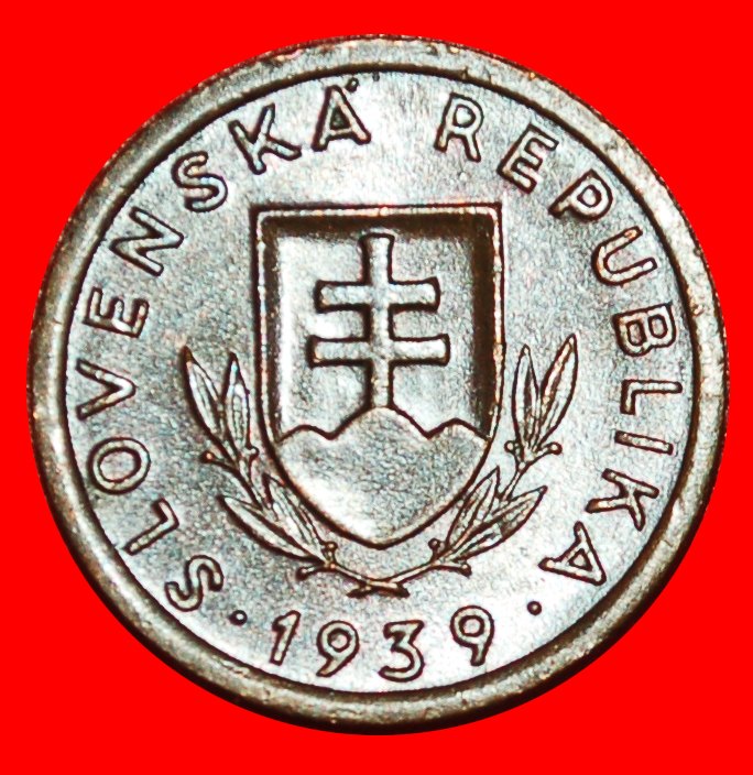  * PUPPET STATE OF GERMANY (1939-1942): SLOVAKIA ★ 10 HELLERS 1939 WAR TIME ★LOW START ★ NO RESERVE!   