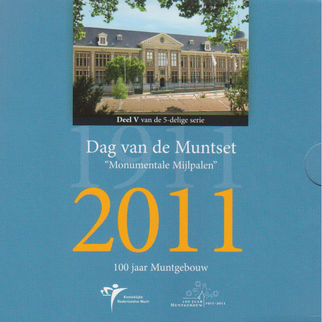  Offiz. Sonder-KMS Niederlande *Dag van de Muntset* 2011 mit Silbermed. nur 2.011 Stück!   