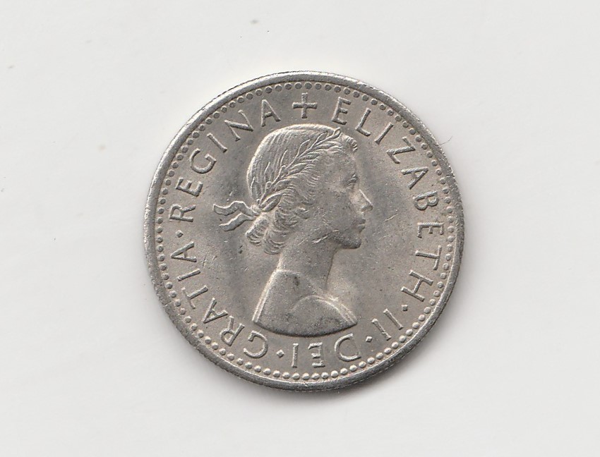  6 Pence Großbritannien 1966 (N101)   