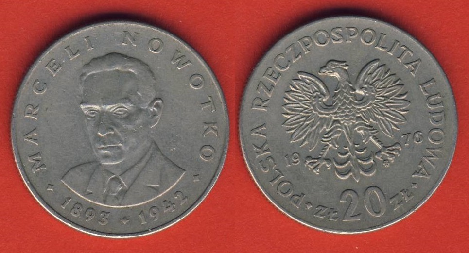  Polen 20 Zlotych 1976 Nowotko   
