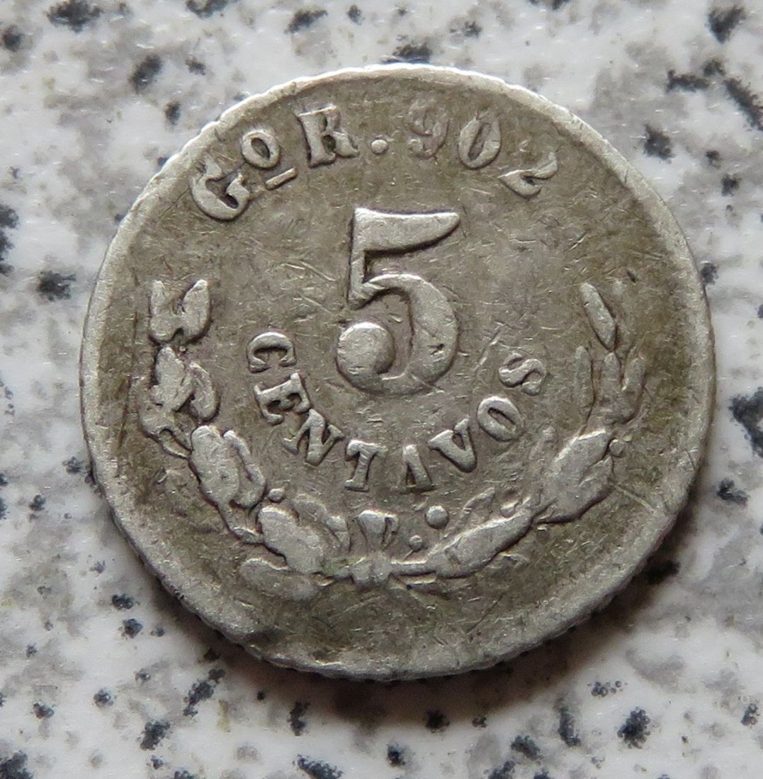 Mexiko 5 Centavos 1896 Go R   