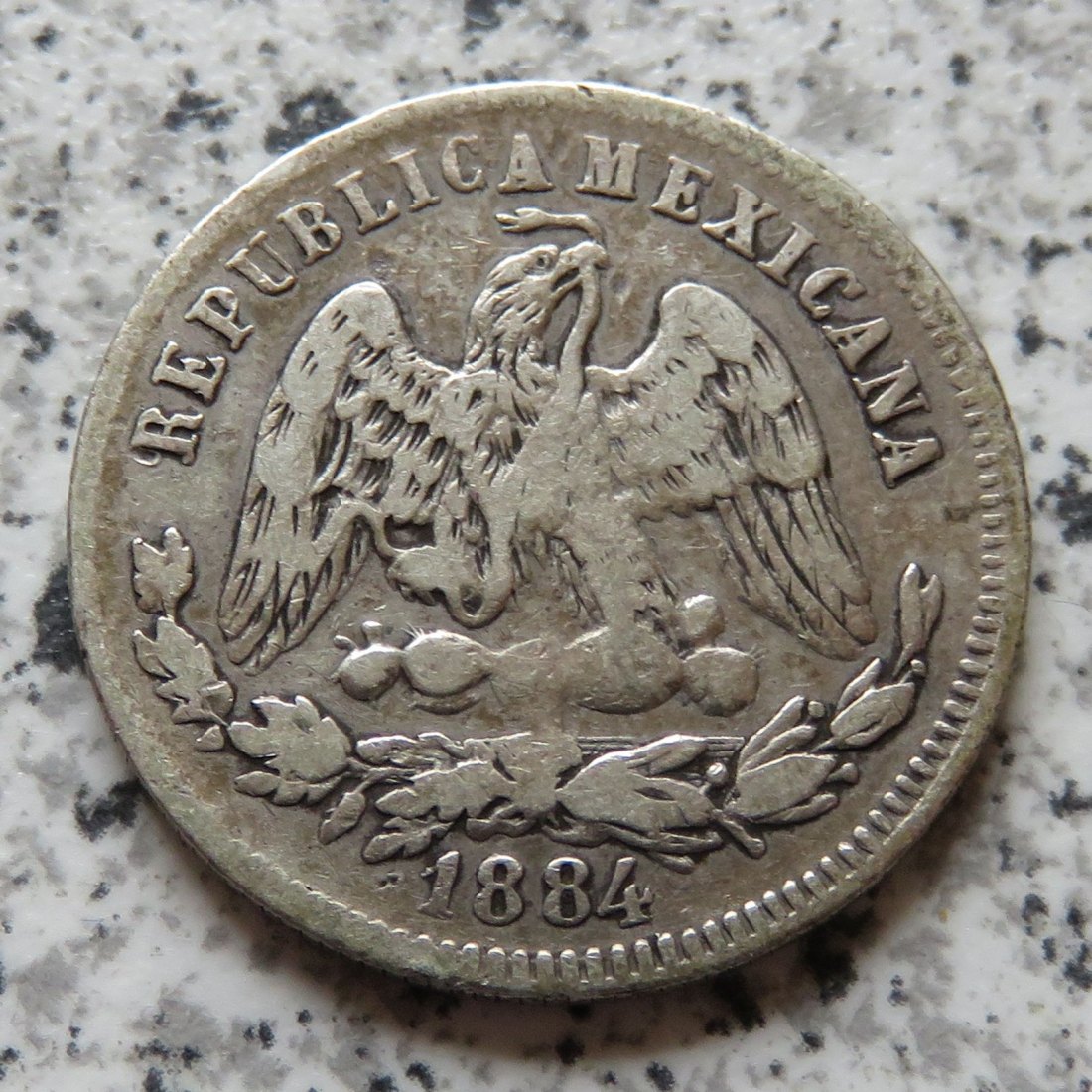  Mexiko 25 Centavos 1884 Zs Z   