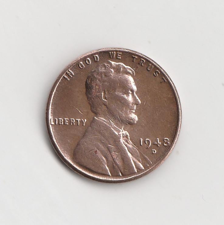  1 Cent USA 1948 Münzzeichen D (N118)   