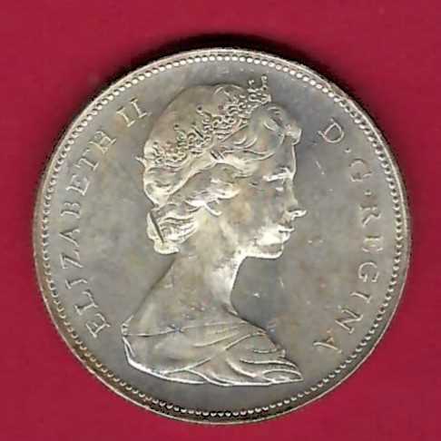  Canada 1 Dollar 1965 Silber 23,15 g. Münzen und Goldankauf Golden Gate Frank Maurer AB020   